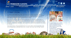 Desktop Screenshot of fromagerie-europa.nl